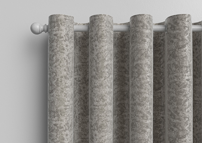 Cyrus Crushed Velvet, Bright Silver - Made to Measure Curtains - Image 12